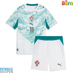 Billiga Portugal Joao Felix #11 Bortatröja Barn VM 2026 Kortärmad (+ Korta byxor)